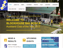 Tablet Screenshot of blockhousebaybowls.co.nz